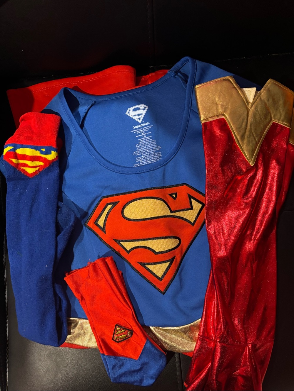 DC Comics Supergirl women’s Blue and Red Costume Set size Large